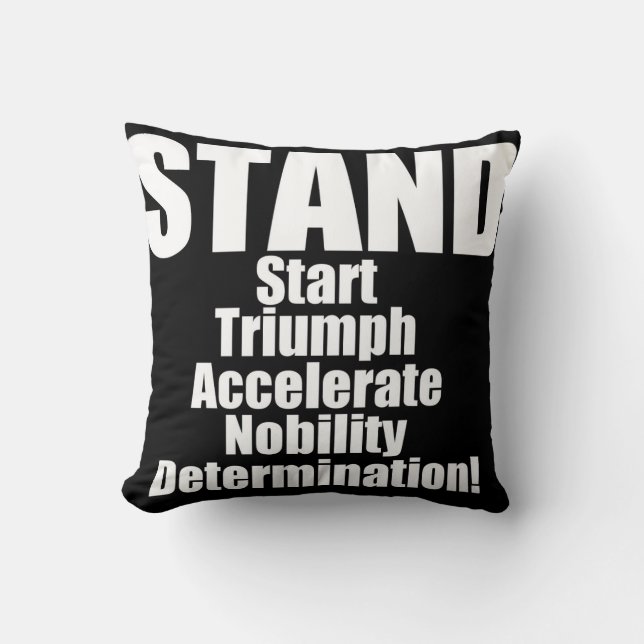 STAND Collection Throw Pillow (Front)