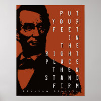 Stand Firm Motivational Quote Abraham Lincoln
