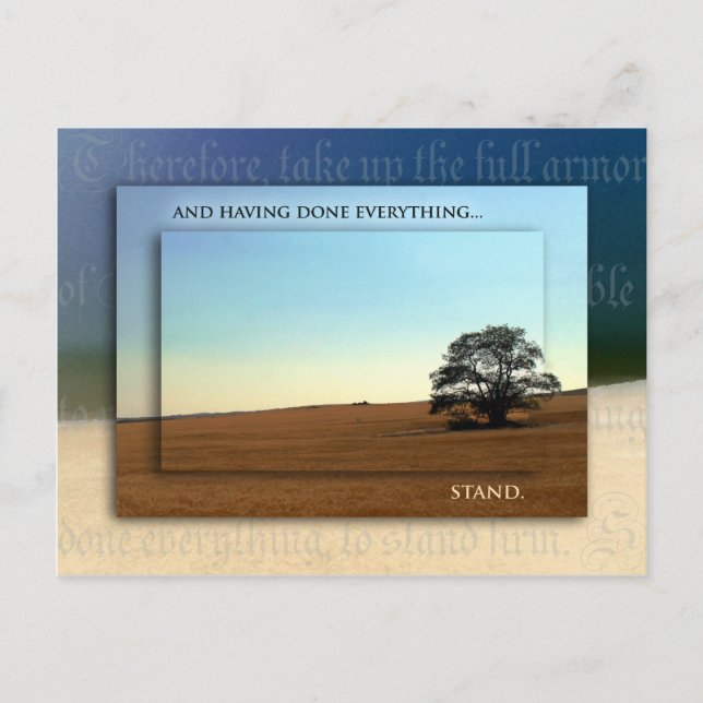 Stand Firm Postcard (Front)
