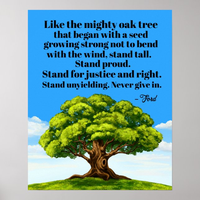 Stand for Justice and Right  Poster (Front)
