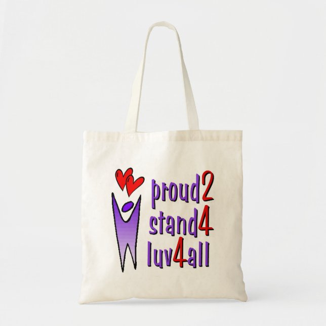 Stand For Love Tote Bag (Front)