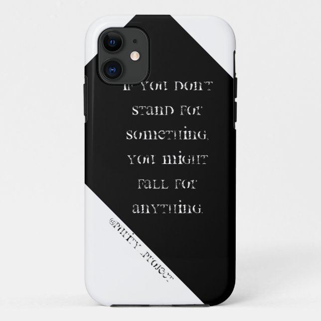 Stand for something; you might fall for anything. Case-Mate iPhone case (Back)