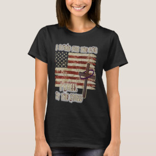 Stand for the Flag Kneel At the Cross Patriotic Ch T-Shirt