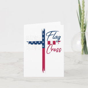Stand For The Flag, Kneel For The Cross Card