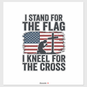 Stand for the Flag Kneel for the Cross Shirt Desig