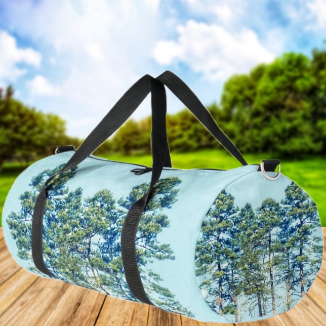 Stand Of Trees  Duffle Bag (This unusual design on this duffle bag, makes it easy to spot your bag in your travels!)