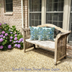 Stand Of Trees Throw Pillow