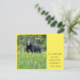 Stand Out Like a Dandelion Postcard