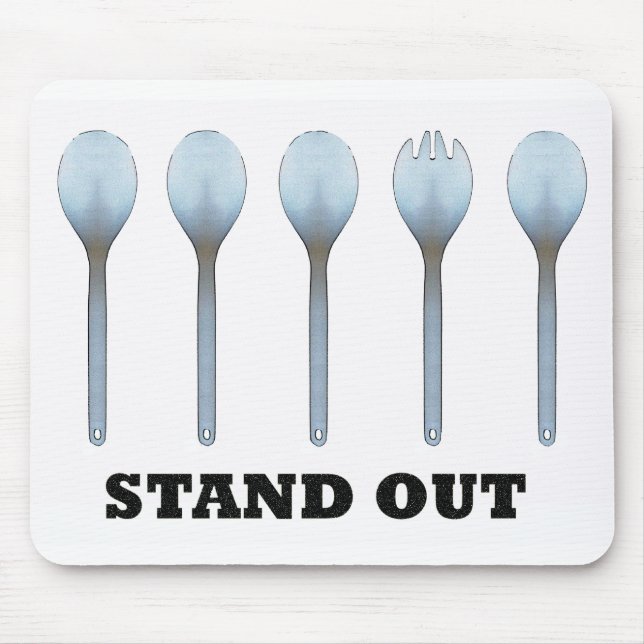 Stand Out Spork Mousepad (Front)