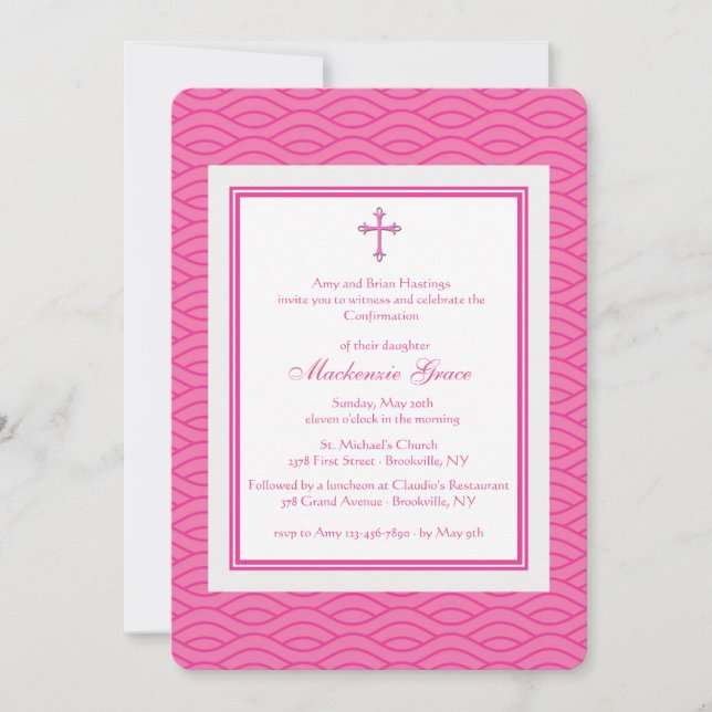 Stand Out Waves Invitation (Front)