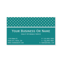 Stand Out with a Teal and White Polka Dots