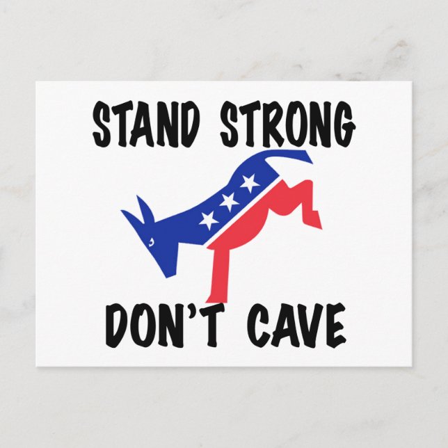 Stand Strong Don't Cave Postcard (Front)