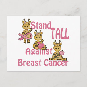 stand tall against breast cancer postcard