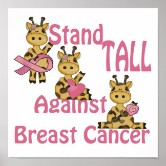 stand tall against breast cancer poster