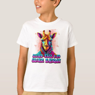 Stand Tall and Shine Bright cool giraffe T-Shirt