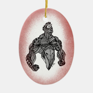 Stand tall ceramic ornament