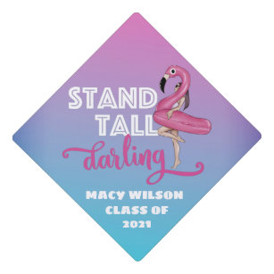 Stand Tall Darling Summer Flamingo Tassel Topper