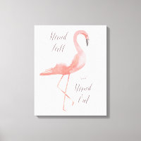 Stand tall | flamingo inspirational wall art