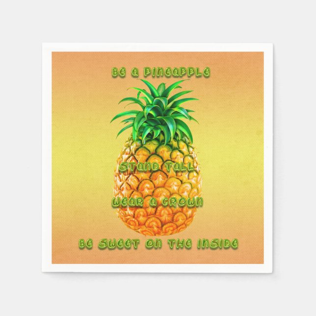 Stand Tall Pineapple Napkin (Front)