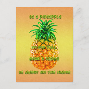 Stand Tall Pineapple Postcard
