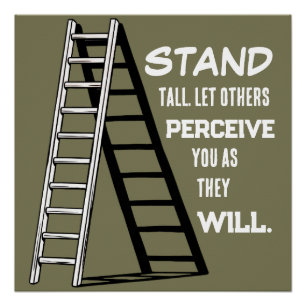 Stand Tall Stoic Quote Minimalist Poster