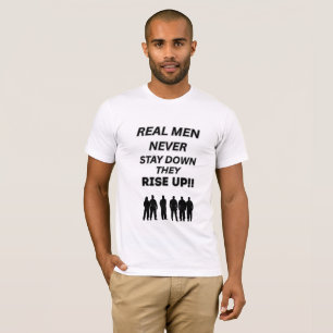 STAND TALL WHITE BLACK MOTIVATIONAL GRAPHIC MEN'S T-Shirt
