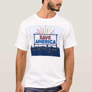 "STAND UP AUJOURD'HUI" T-shirt Save America
