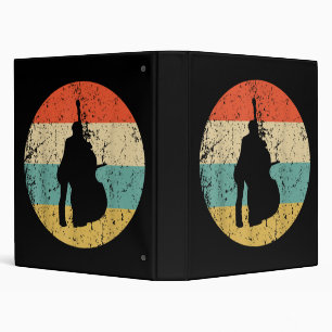 Stand Up Bass Shirt - Vintage Retro Music Binder