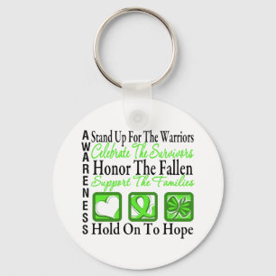 Stand Up Celebrate Honour Non-Hodgkins Lymphoma Keychain