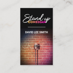 Stand up comedian business card