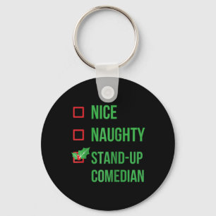 Stand-up Comedian Funny Pajama Christmas Gift Ragl Keychain