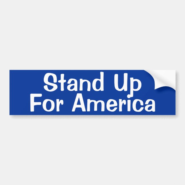 Stand Up for America Bumper Sticker (Front)