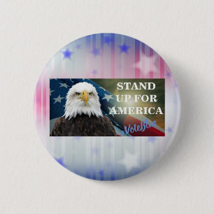 STAND UP FOR AMERICA  #VoteBlue 2 Inch Round Button