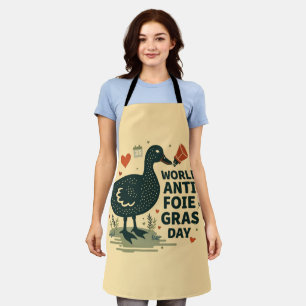 Stand Up for Ducks World Anti-Foie Gras Day Apron