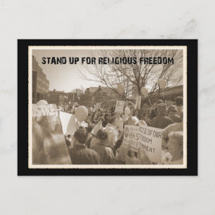 Stand Up For Religious Freedom Postcard
