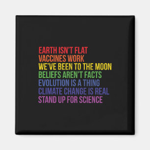 Stand Up For Science Real Earth Isn't Flat Earth D Magnet