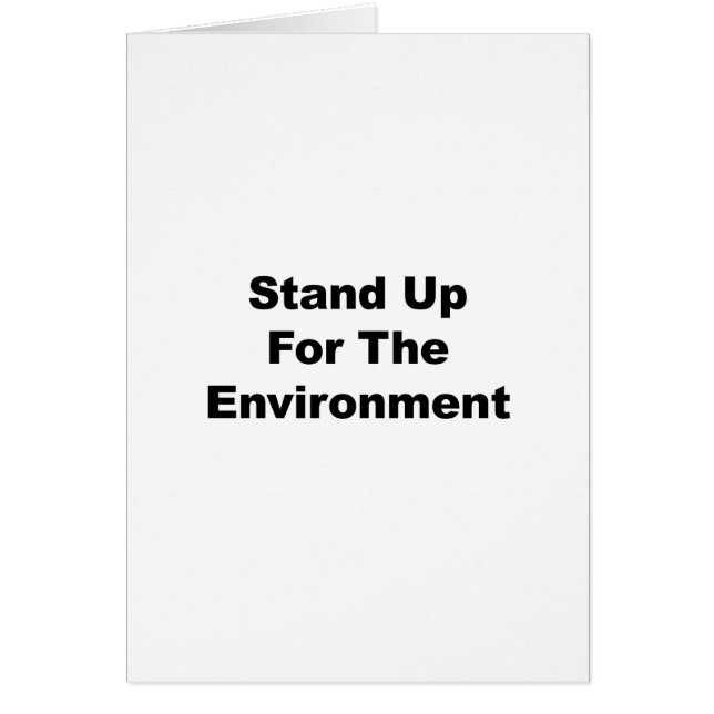 Stand Up for the Environment (Front)