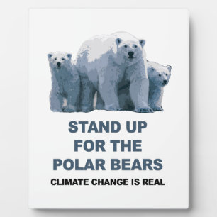 Stand Up for the Polar Bears Plaque