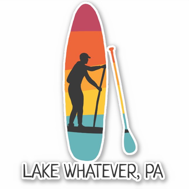 Stand Up Paddle Board SUP Custom Text (Front)
