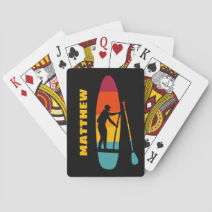 Stand Up Paddle Board SUP Personalized Playing Cards