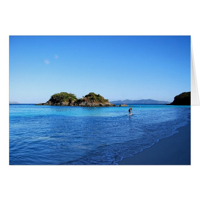 Stand Up Paddle Boarder, Trunk Bay, U. S. V.I (Front Horizontal)
