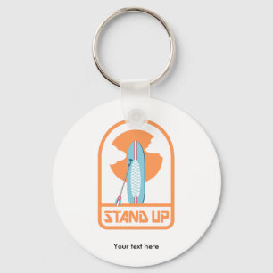 Stand up paddle boarding keychain