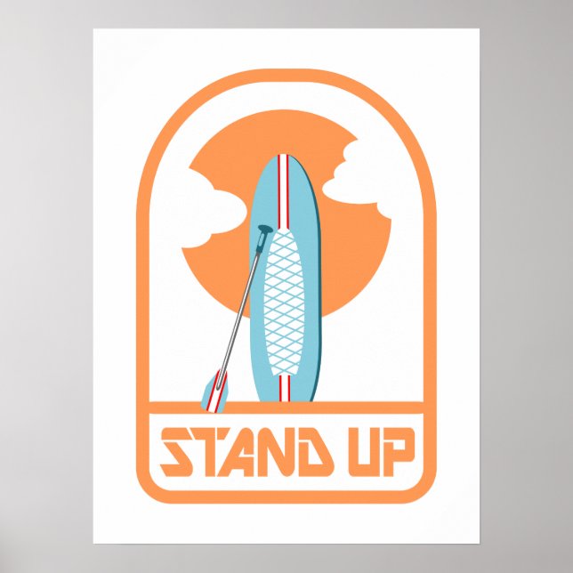 Stand up paddle boarding poster (Front)
