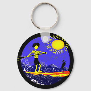 Stand Up Paddle Design Keychain