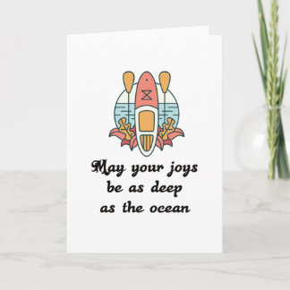 Stand Up Paddle - Present Gift Idea Card