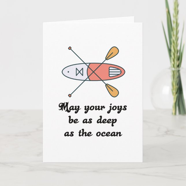 Stand Up Paddle - Present Gift Idea Card (Front)