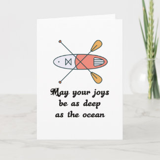 Stand Up Paddle - Present Gift Idea Card