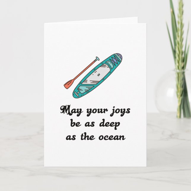 Stand Up Paddle - Present Gift Idea Card (Front)