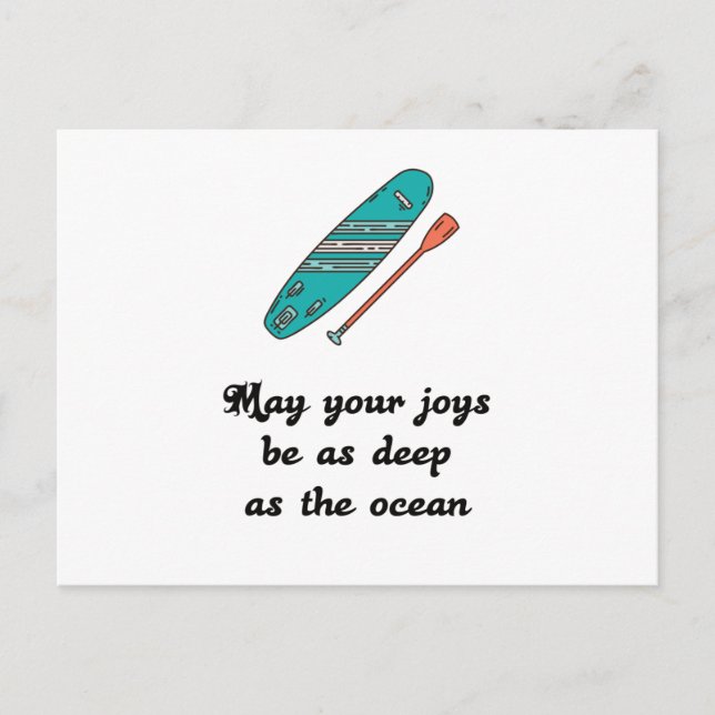 Stand Up Paddle - Present Gift Idea Postcard (Front)