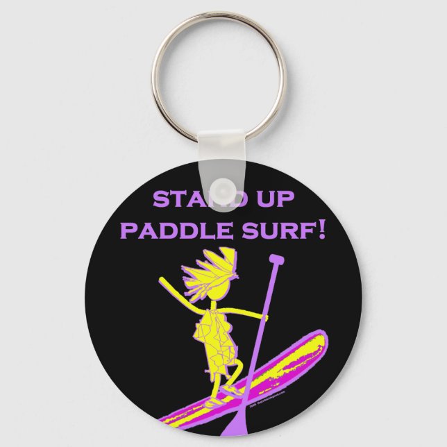 Stand Up Paddle Surf! Keychain (Front)